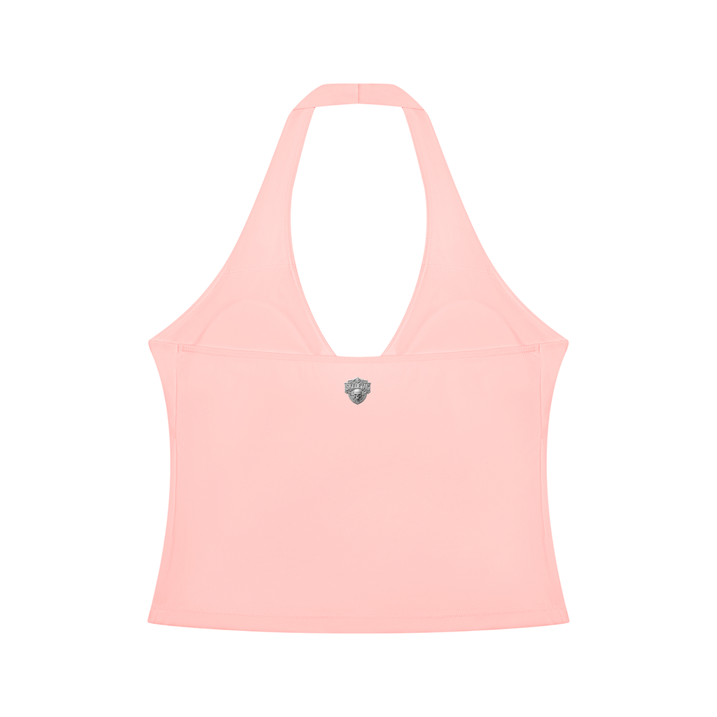 Women’s Ruched Halter Yoga Tank Top