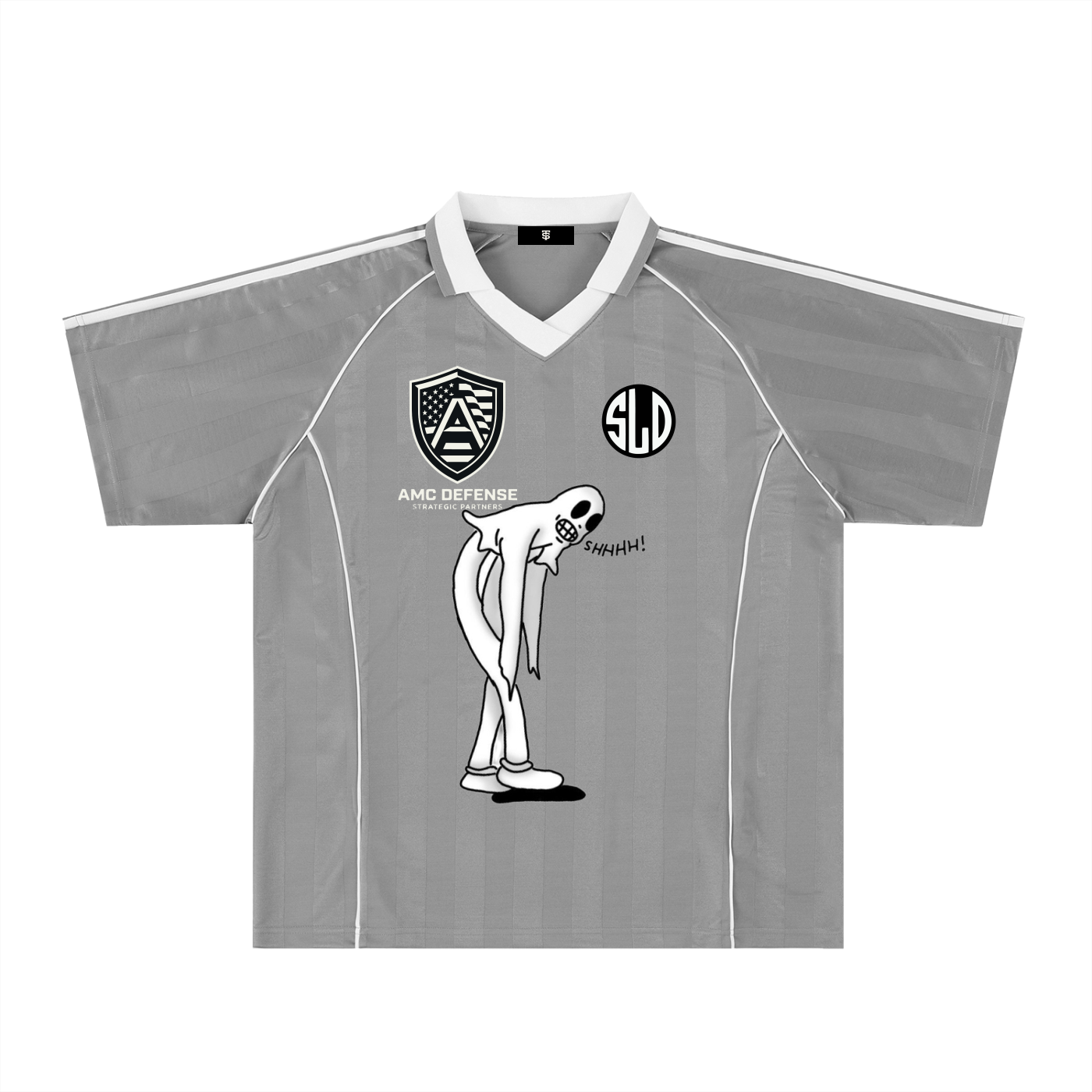 Shadow Stripe Collared Soccer Jersey