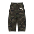 Men’s Camo Barrel Leg Cargo Pants