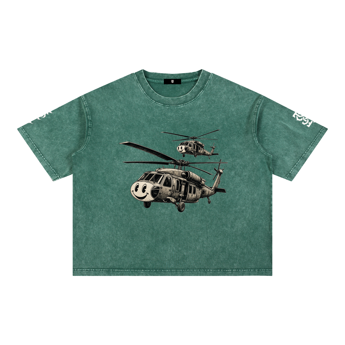 Mineral Wash Boxy Cotton T-Shirt