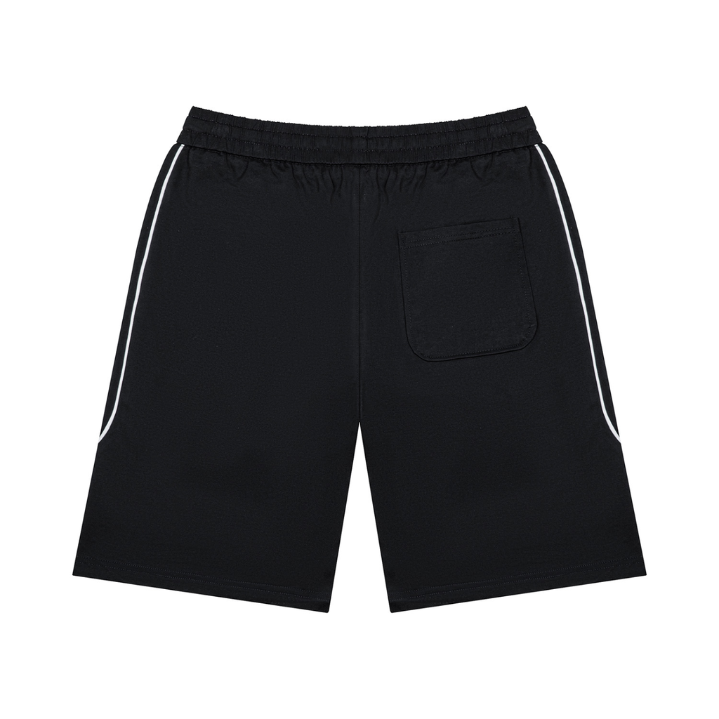 Unisex Piping Color Block Shorts