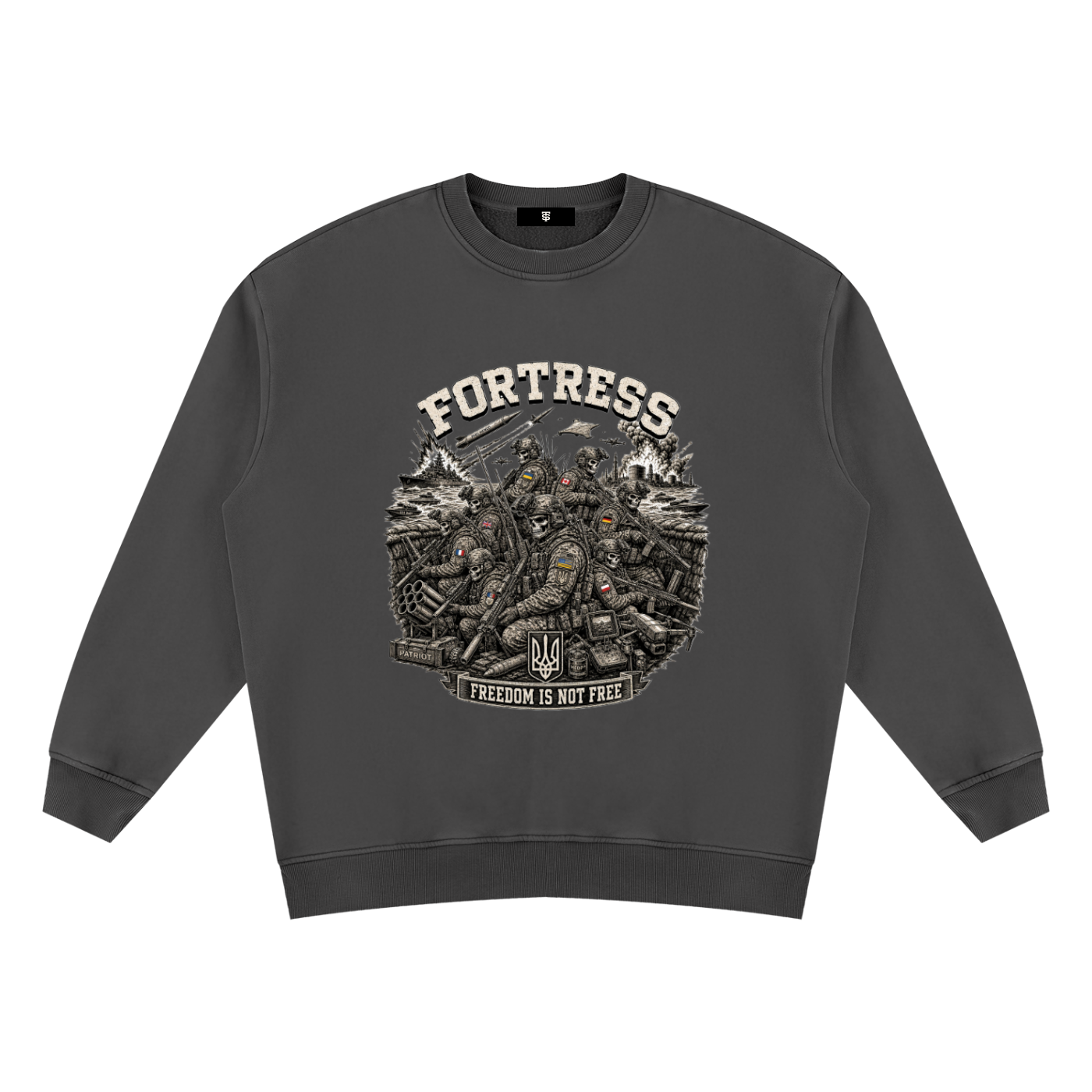Unisex Vintage Wash Fleece Sweatshirt