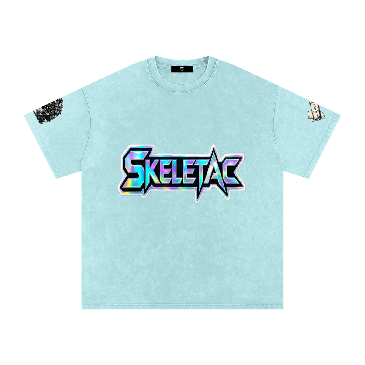 Snow Washed Oversized Cotton T-Shirt