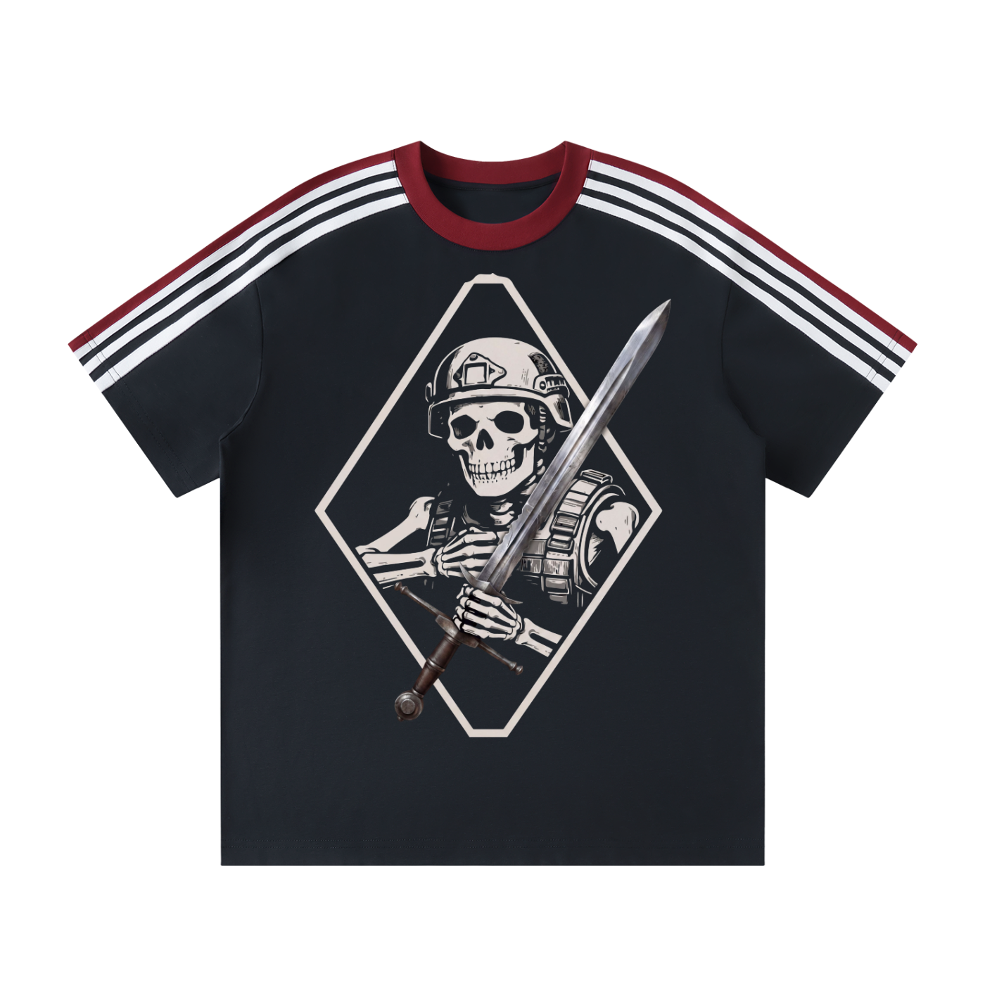 Unisex Colorblock Striped T-Shirt