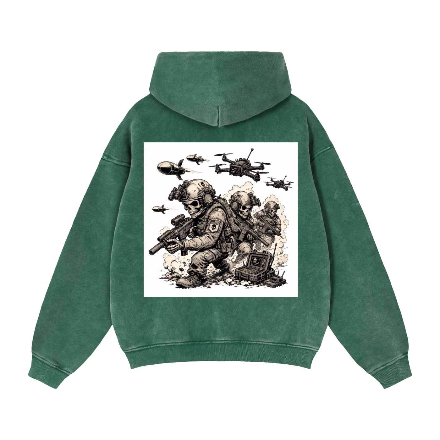 Zip-Through Boxy Fleece Hoodie