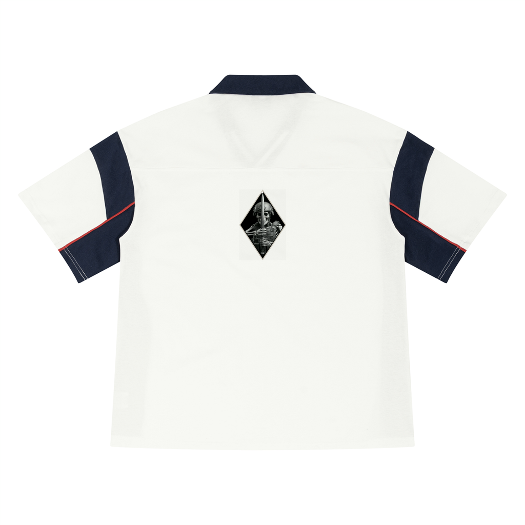 Unisex Boxy Color Block Polo Shirt