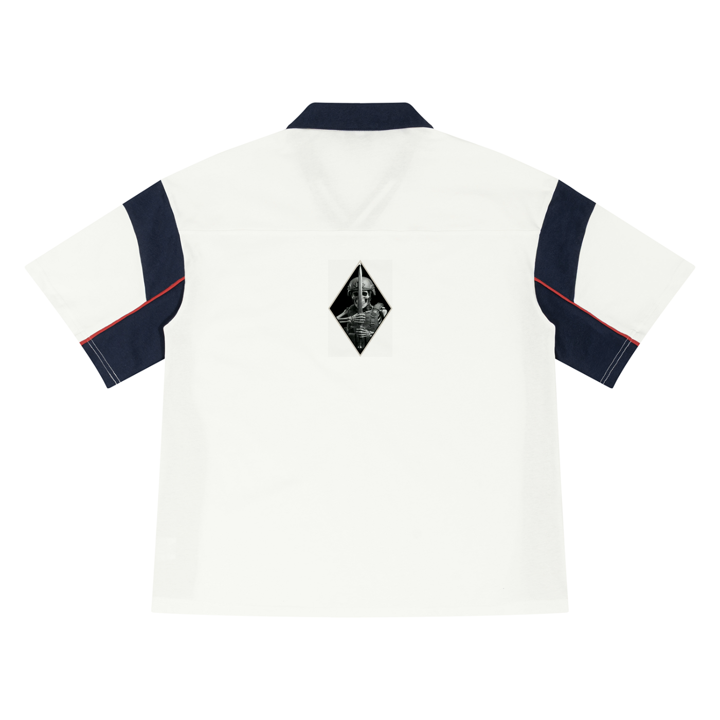 Unisex Boxy Color Block Polo Shirt