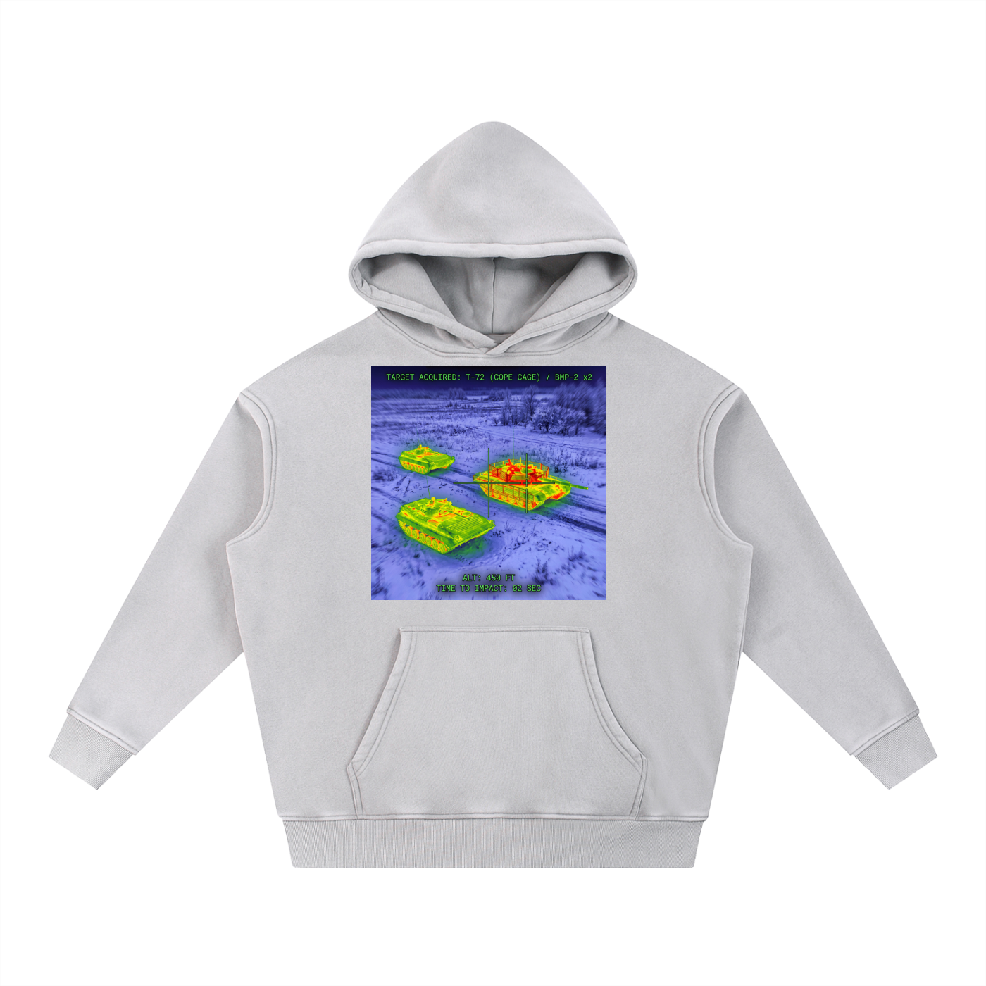 Snow Wash Fleece Oversize Hoodie
