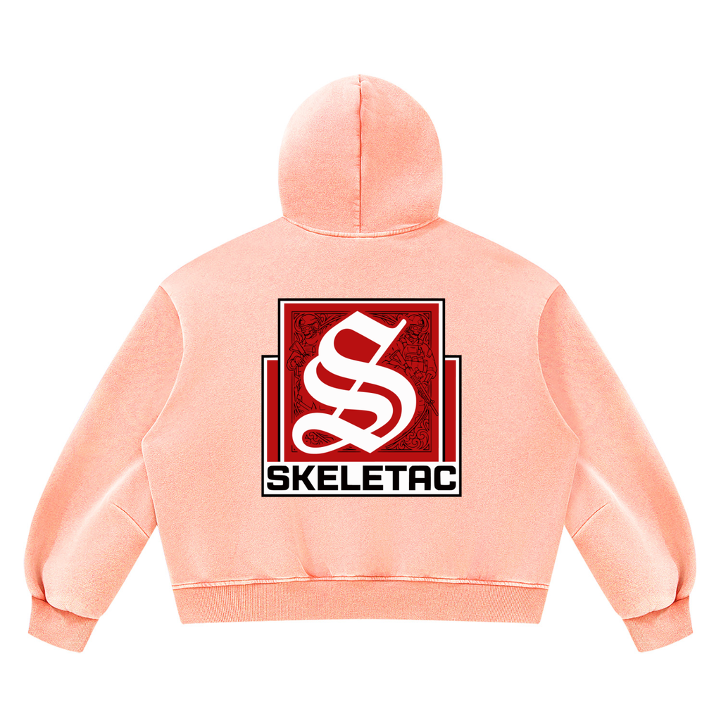 Unisex Vintage Wash Boxy Fleece Hoodie