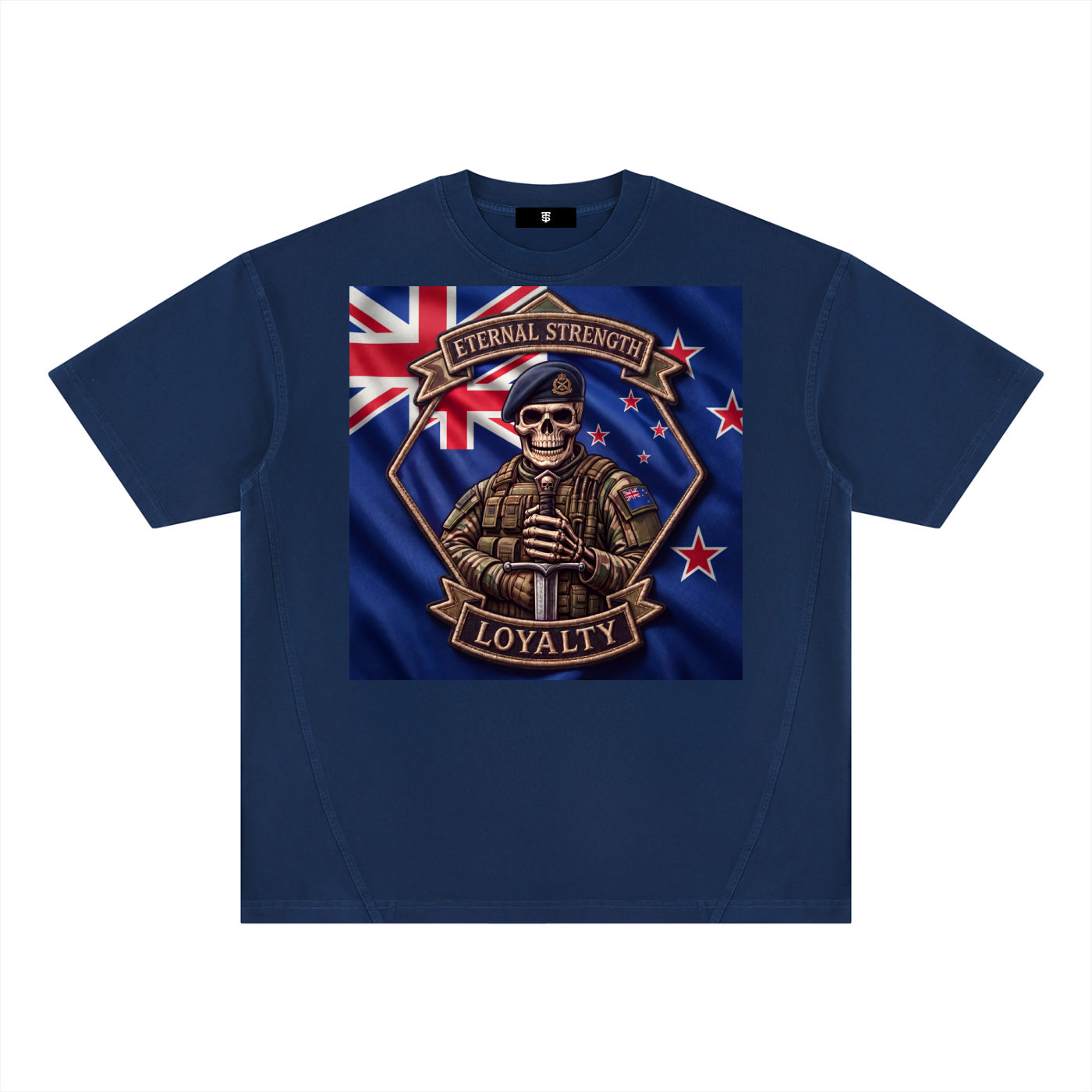 Unisex Vintage Wash Paneling T-Shirt