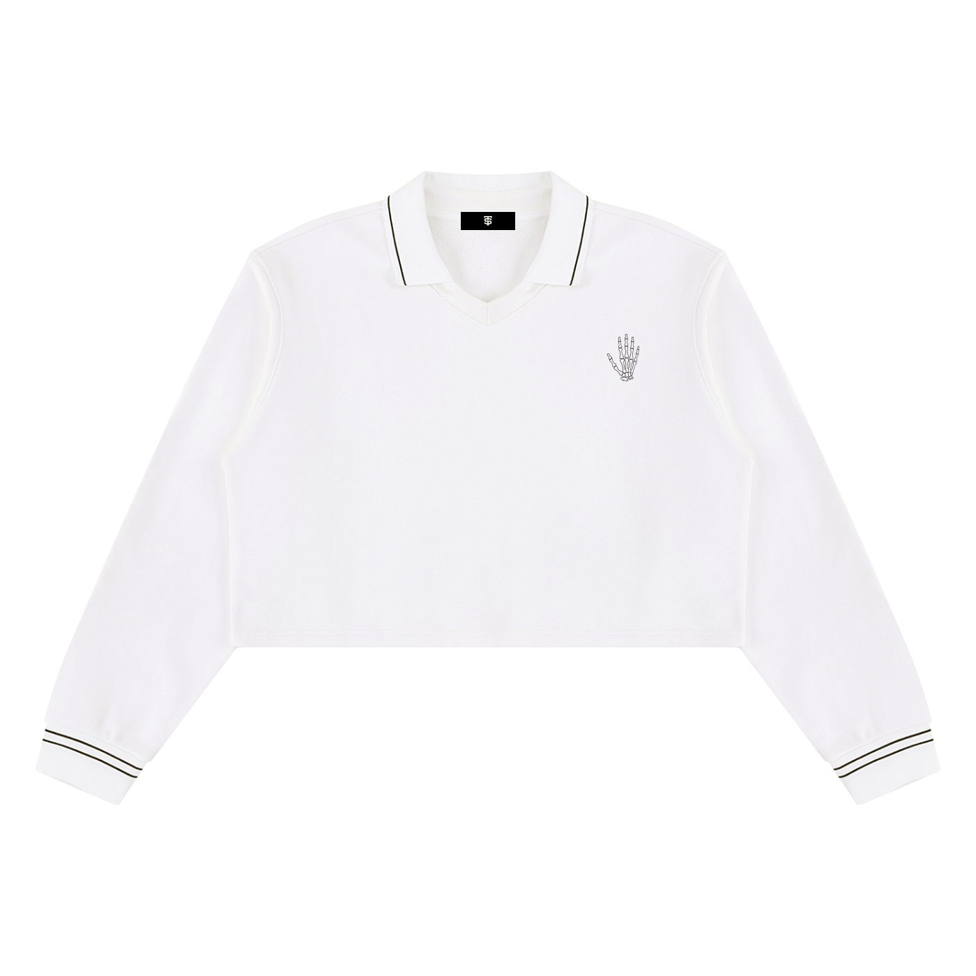 Women’s Crop Collared Sweatshirt
