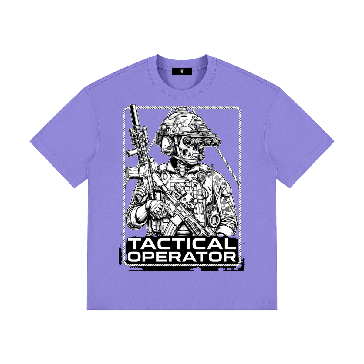 Tac Op Unisex Drop Shoulder Cotton T-Shirt