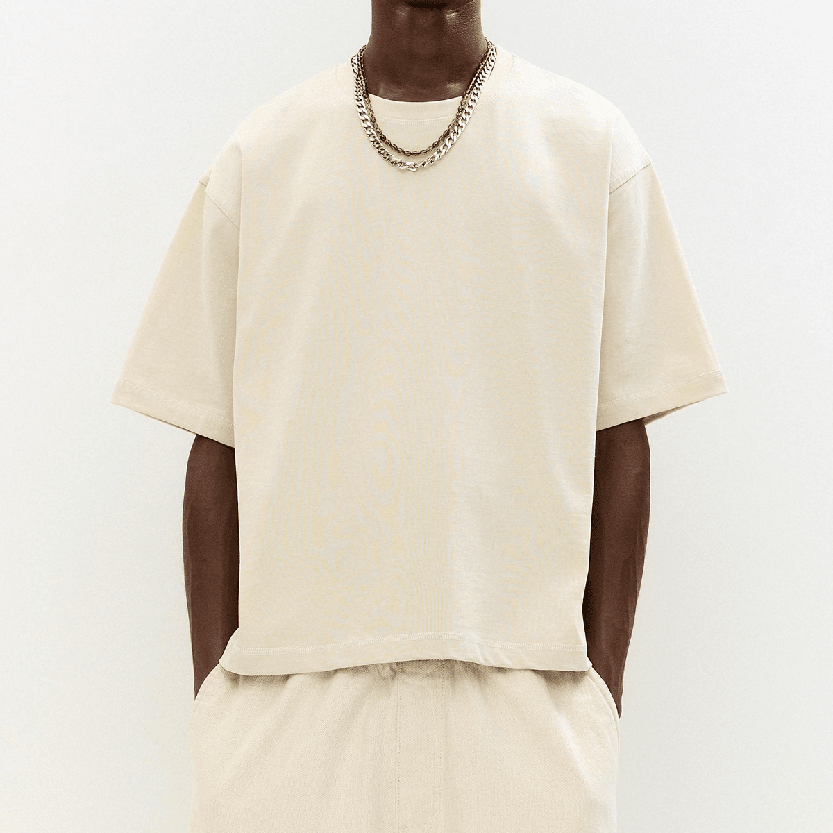 Unisex Heavyweight 100% Combed Cotton Cropped Oversized T-Shirt (250GSM)