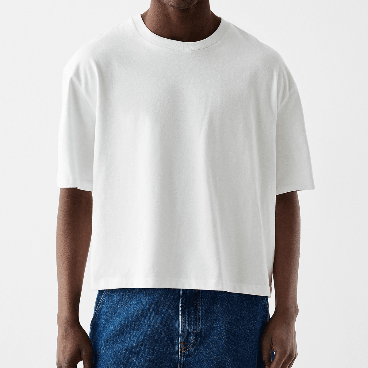 Unisex Heavyweight 100% Combed Cotton Cropped Oversized T-Shirt (250GSM)