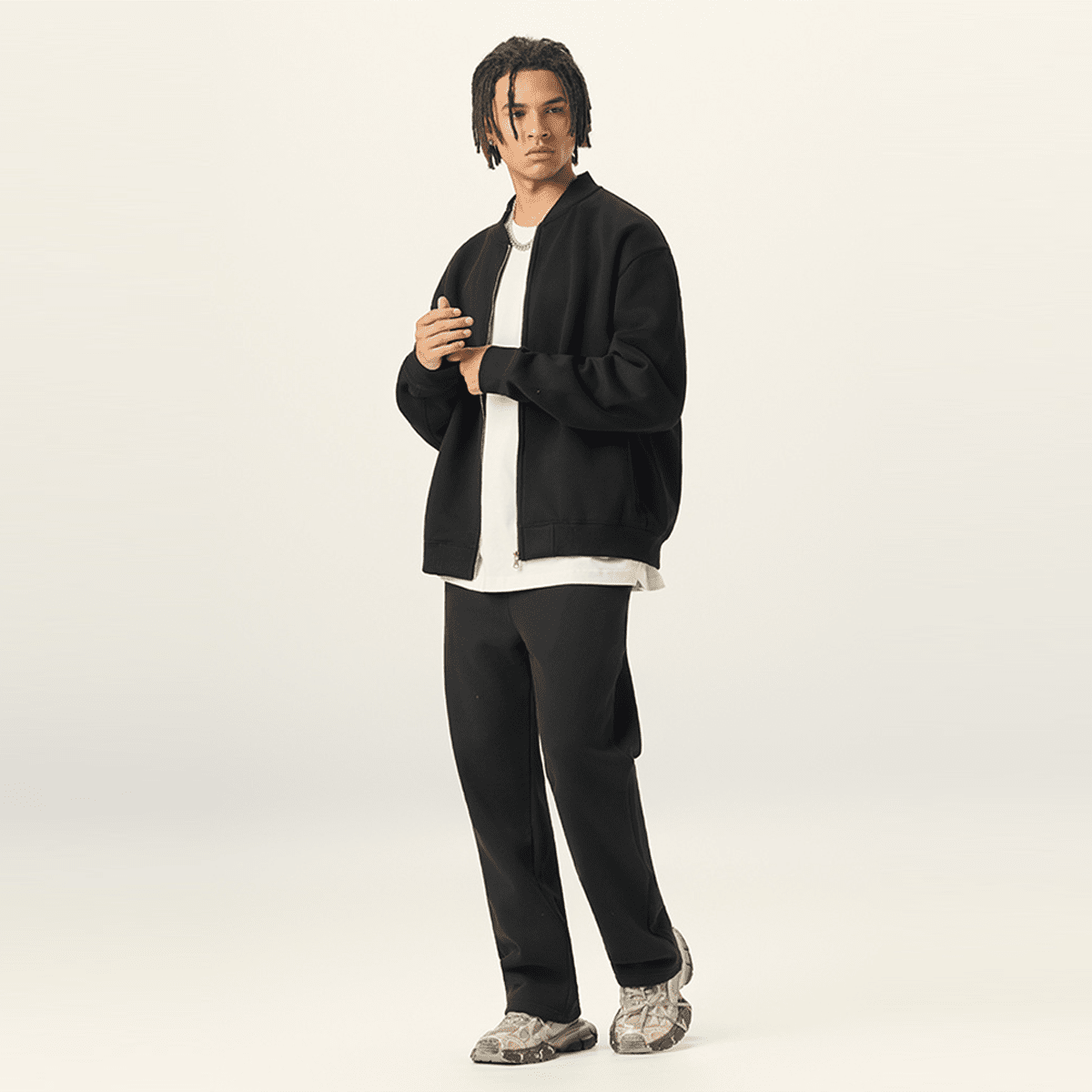 Unisex Heavyweight Fleece Zip-Up Baseball Jacket (360GSM)