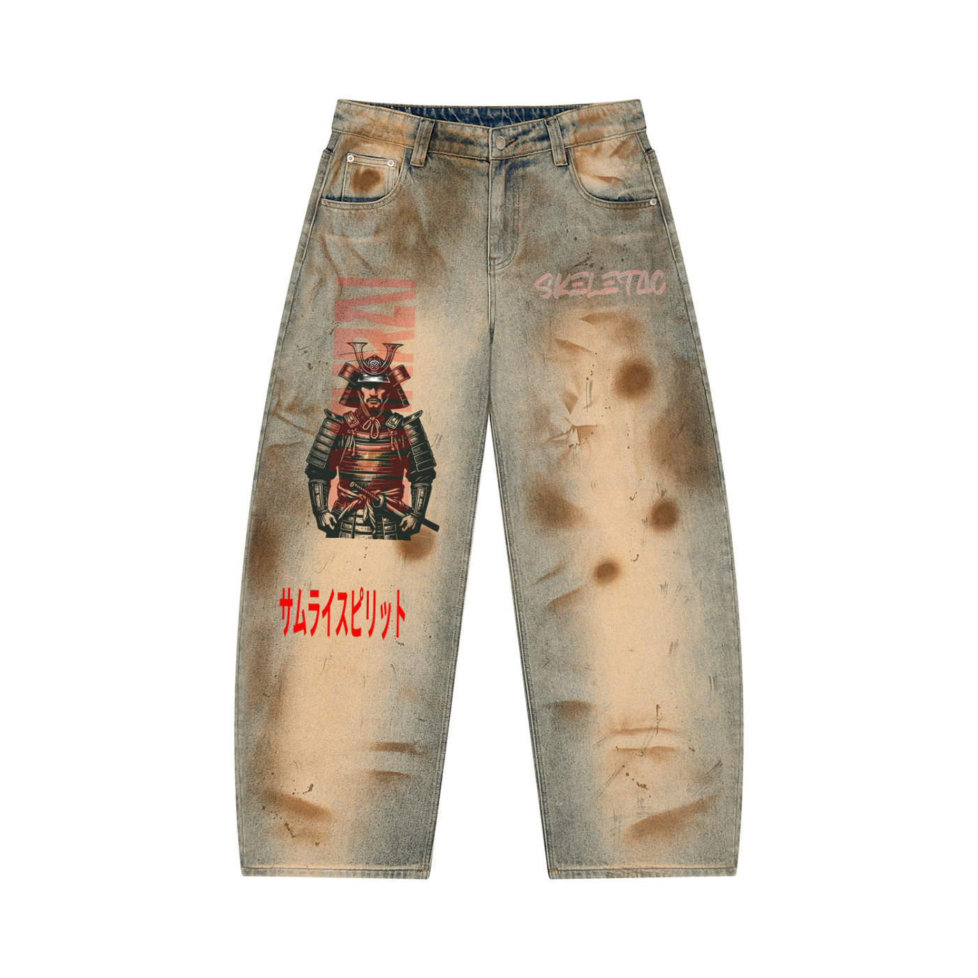 Men’s Vintage Wash Barrel Leg Jeans