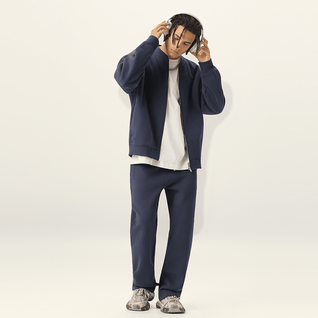 Unisex Heavyweight Fleece Zip-Up Baseball Jacket (360GSM)