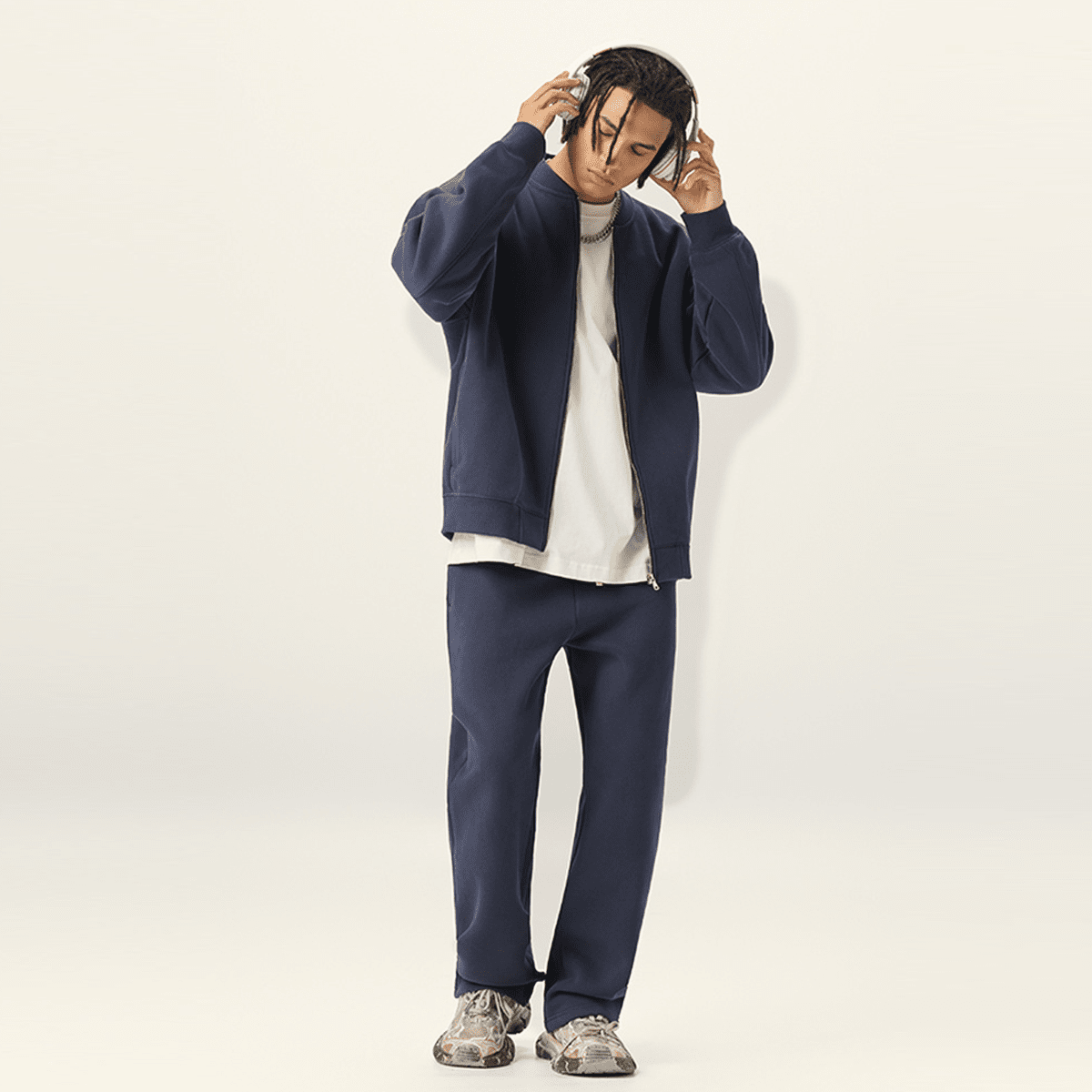 Unisex Heavyweight Fleece Zip-Up Baseball Jacket (360GSM)
