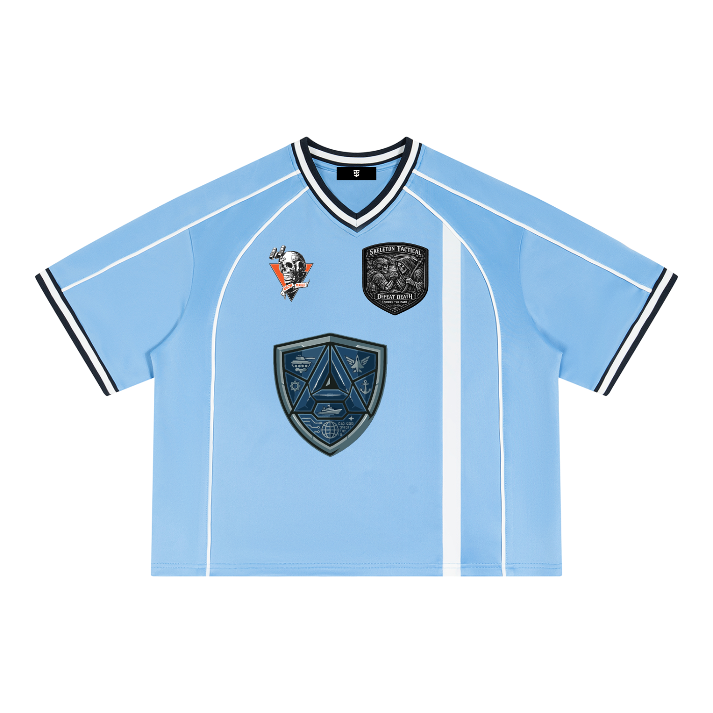 Unisex Boxy V-Neck Soccer Jersey