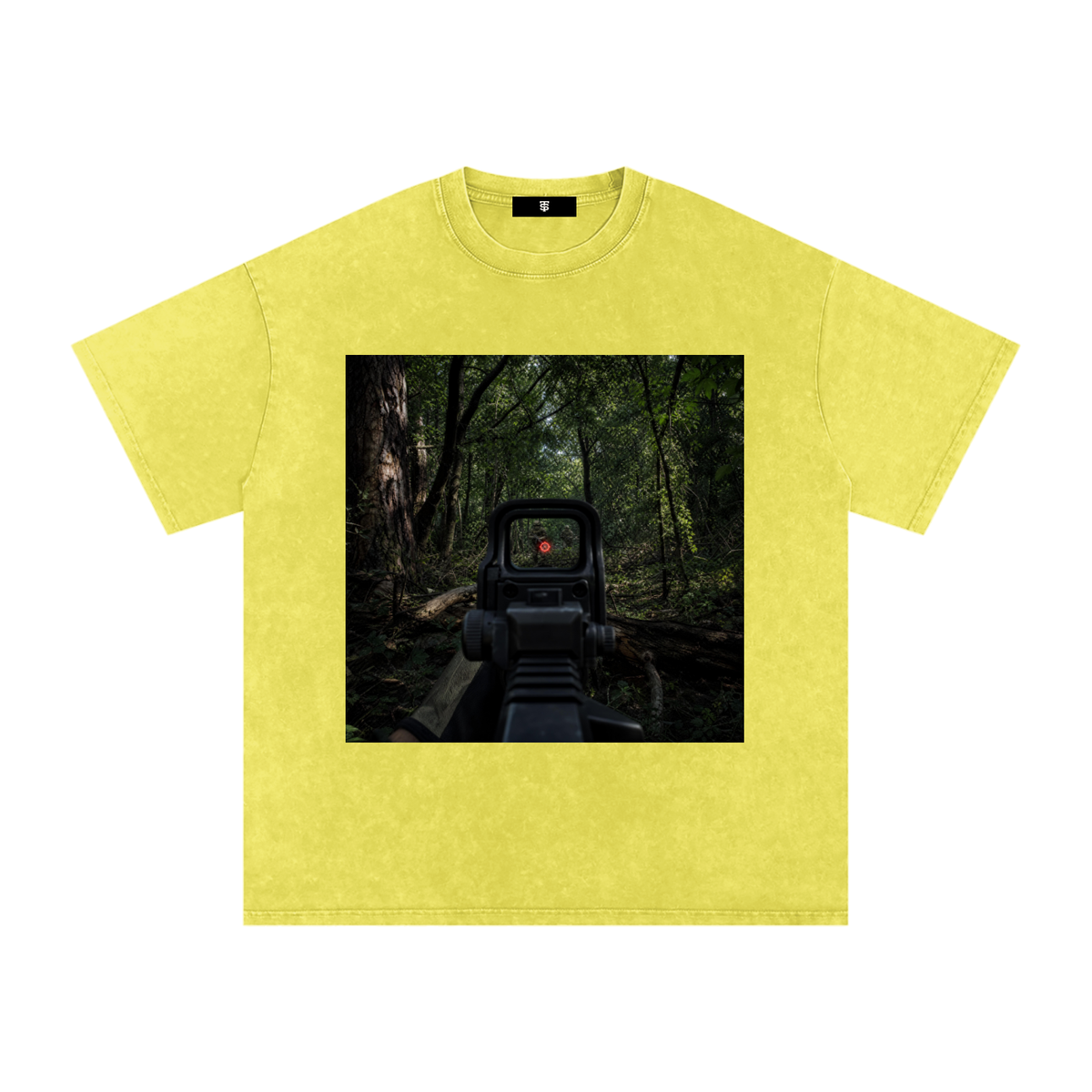 Snow Washed Oversized Cotton T-Shirt