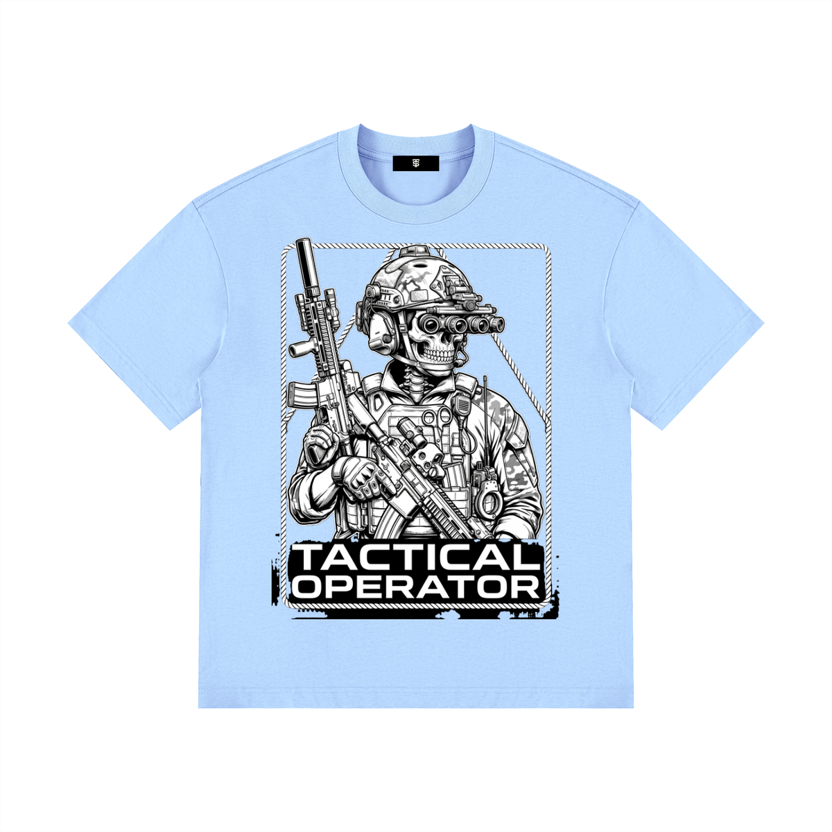 Tac Op Unisex Drop Shoulder Cotton T-Shirt