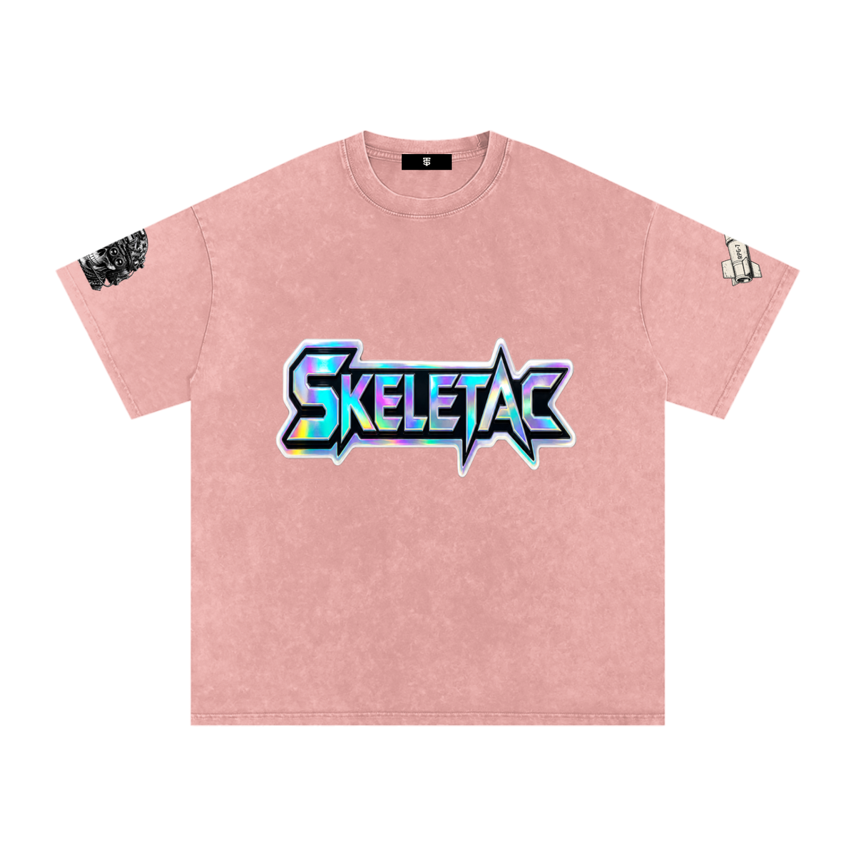 Snow Washed Oversized Cotton T-Shirt