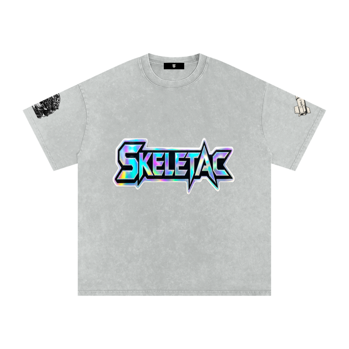 Snow Washed Oversized Cotton T-Shirt