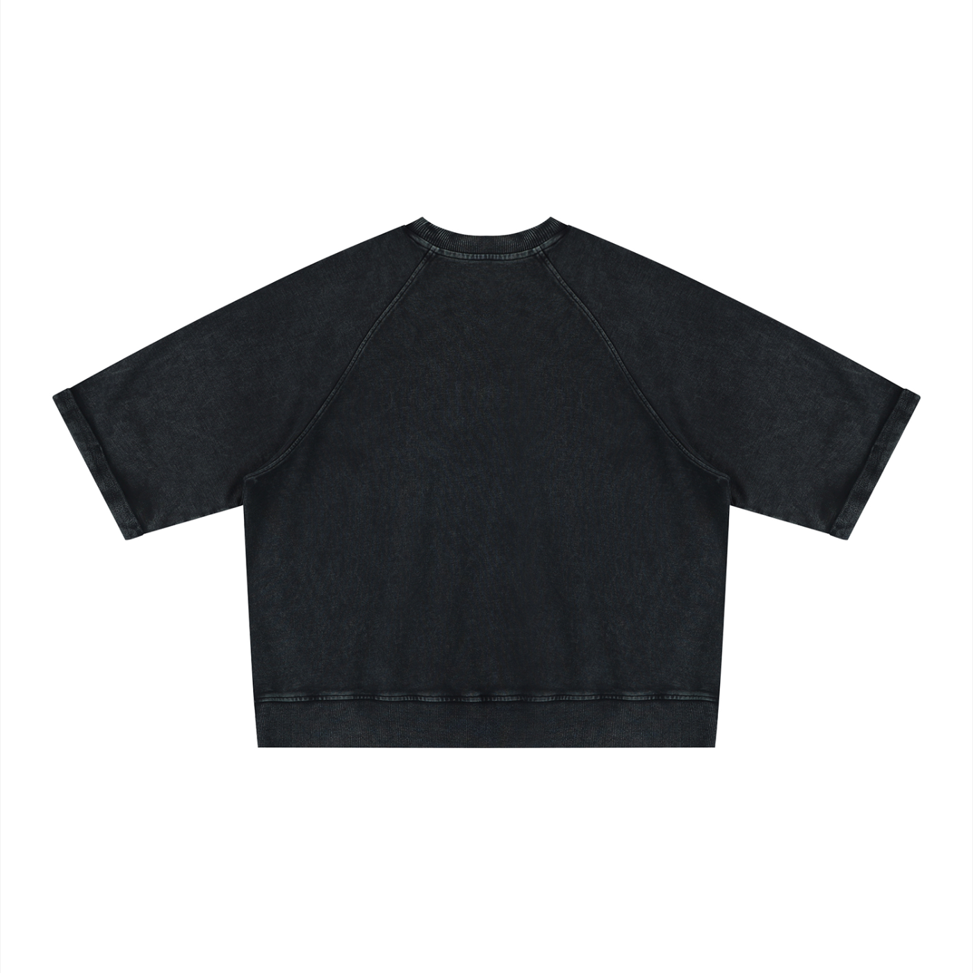 Unisex Vintage Wash Boxy Short Sleeve Sweatshirt