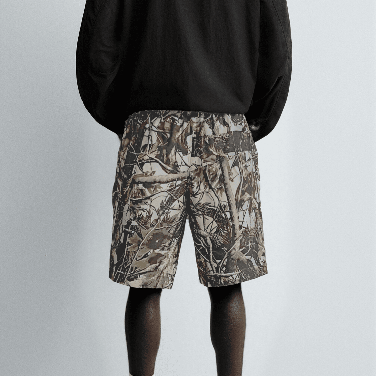 Unisex Heavyweight 100% Cotton French Terry Camo Shorts (400GSM)