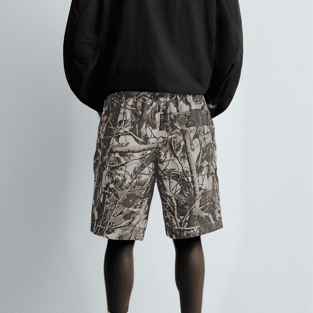 Unisex Heavyweight 100% Cotton French Terry Camo Shorts (400GSM)