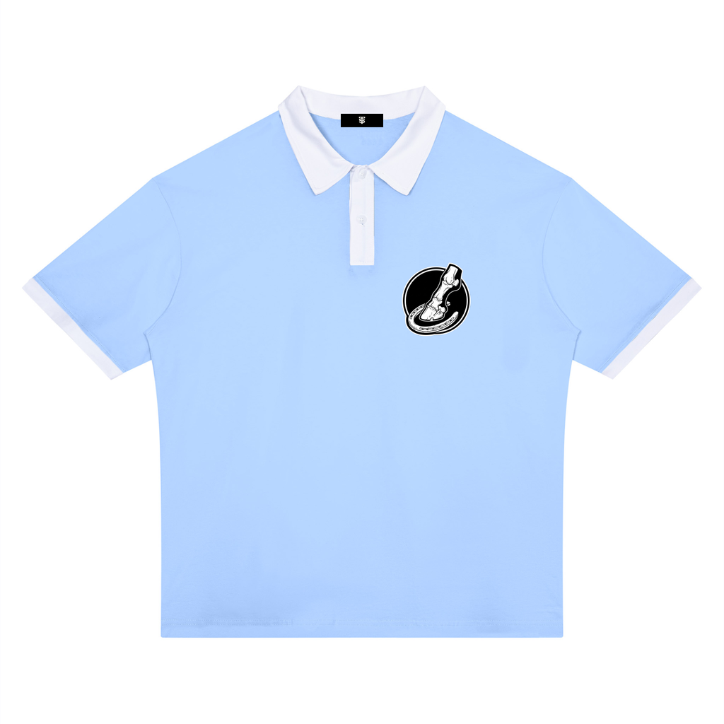 Unisex Color Block Polo Shirt