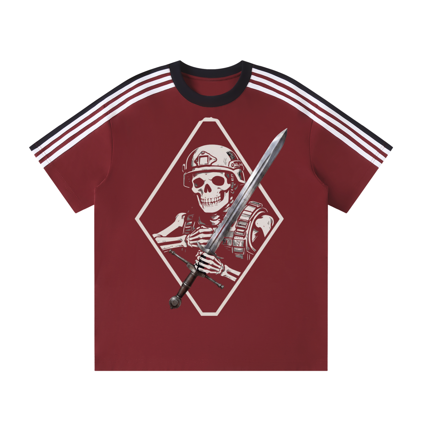 Unisex Colorblock Striped T-Shirt