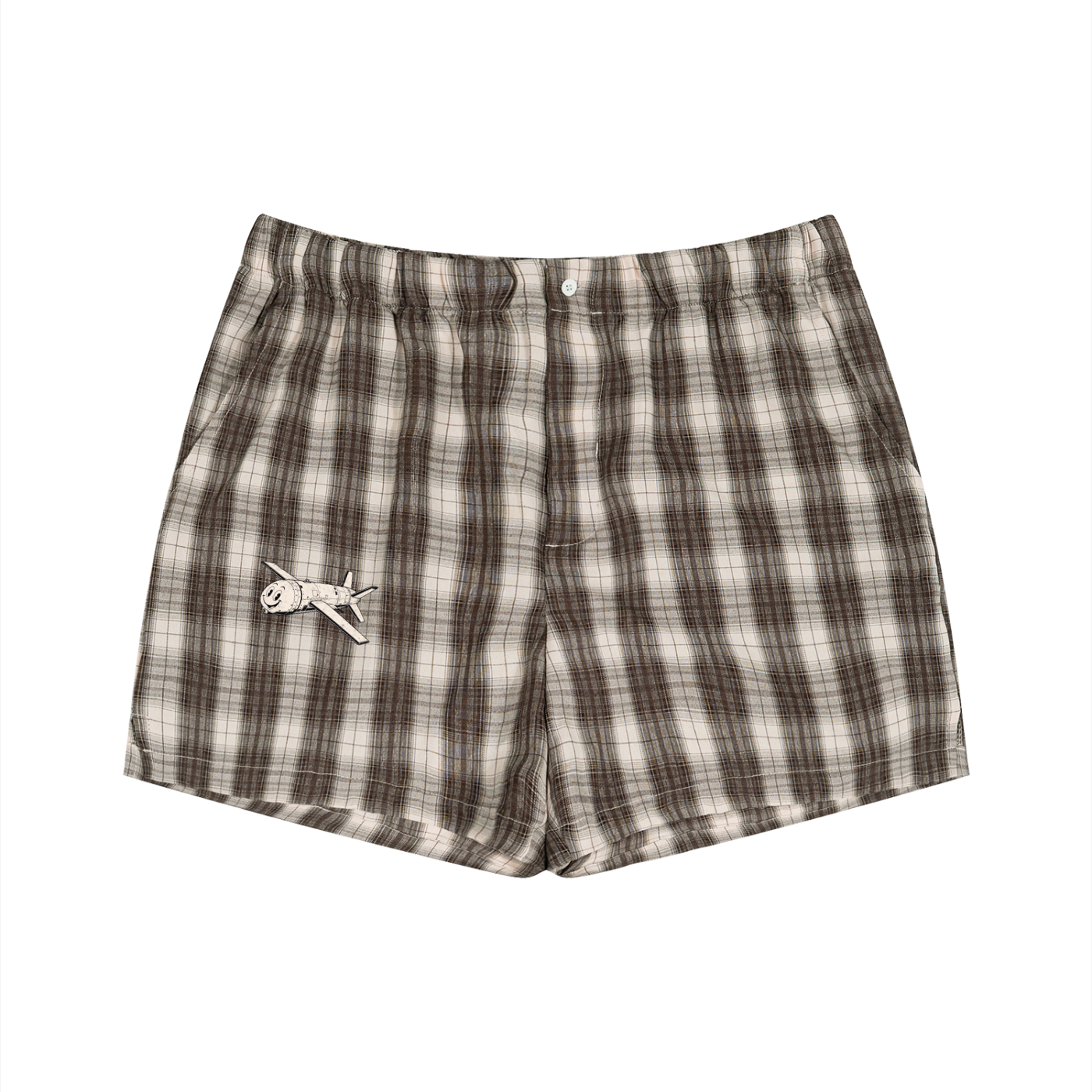 Unisex Plaid Shorts