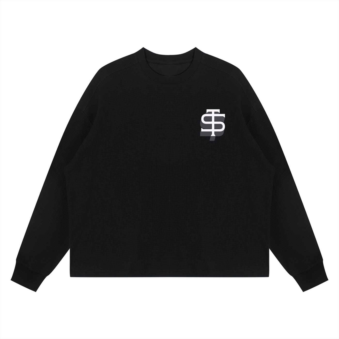 Unisex Waffle Boxy Long Sleeve T-Shirt