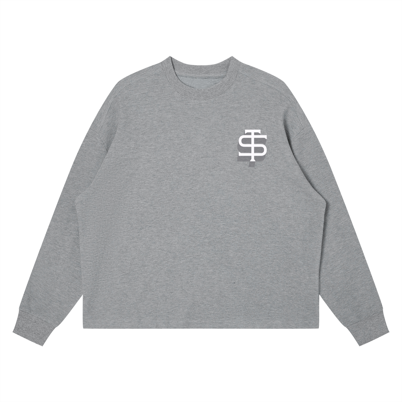 Unisex Waffle Boxy Long Sleeve T-Shirt