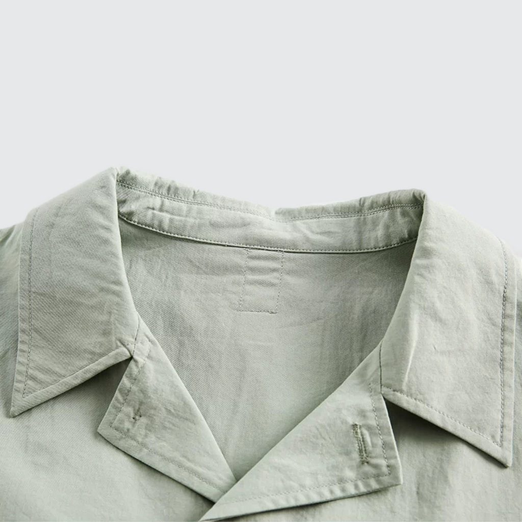 Men's Clean Fit Cotton Cuban Collar T-Shirt