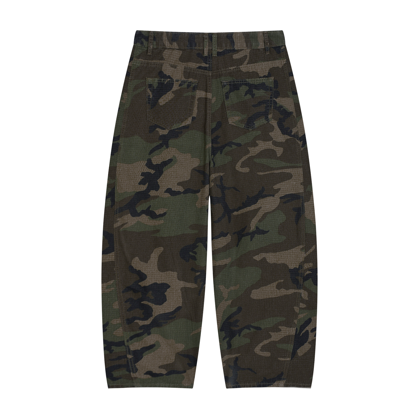 Men’s Camo Barrel Leg Cargo Pants