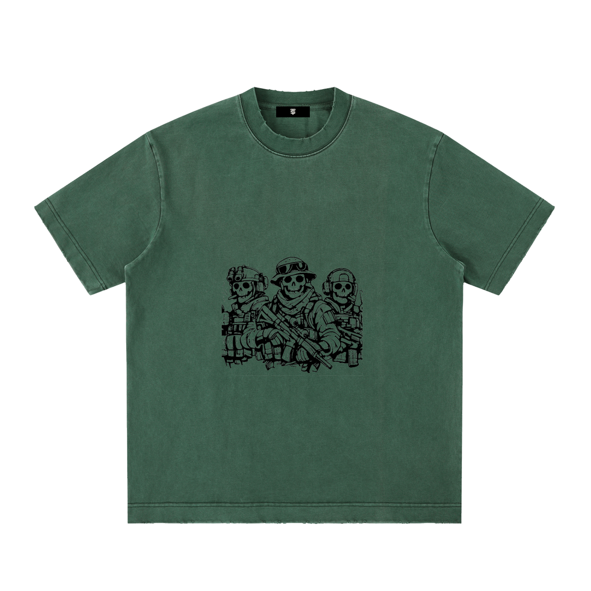 Heavyweight Vintage Washed Frayed T-Shirt