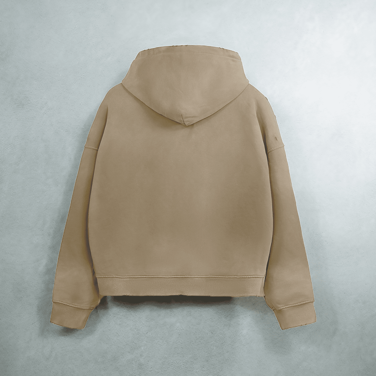 Unisex Heavyweight Washed Distressed Dystopian Streetwear Zip-Up Hoodie(420GSM)