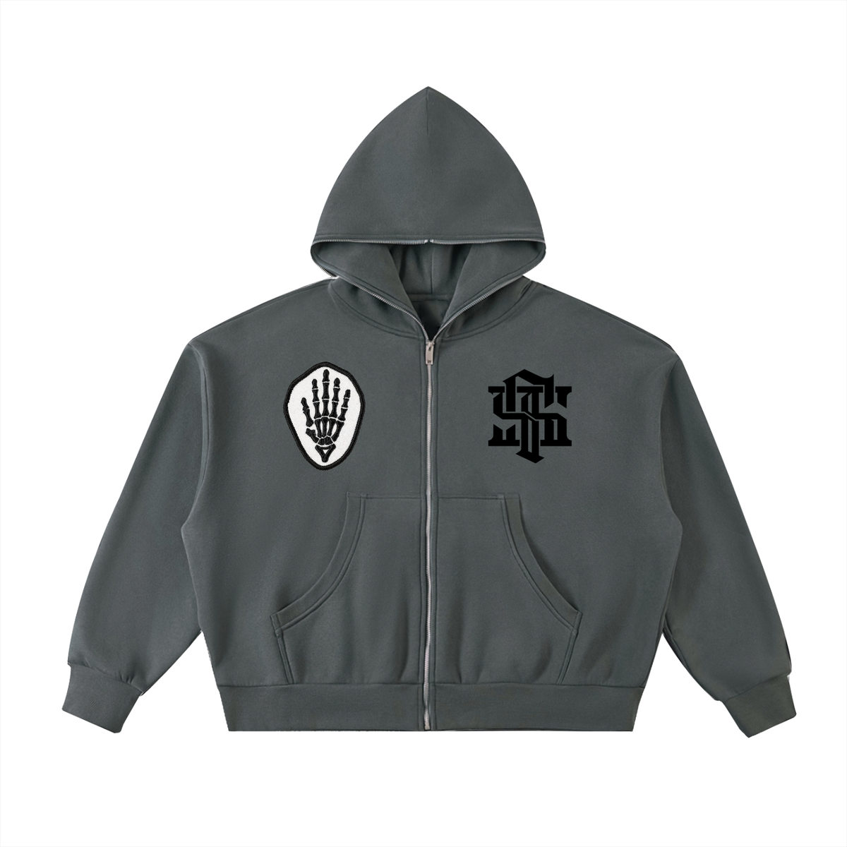 Tac Op Fleeced Full-Zip Boxy Hoodie