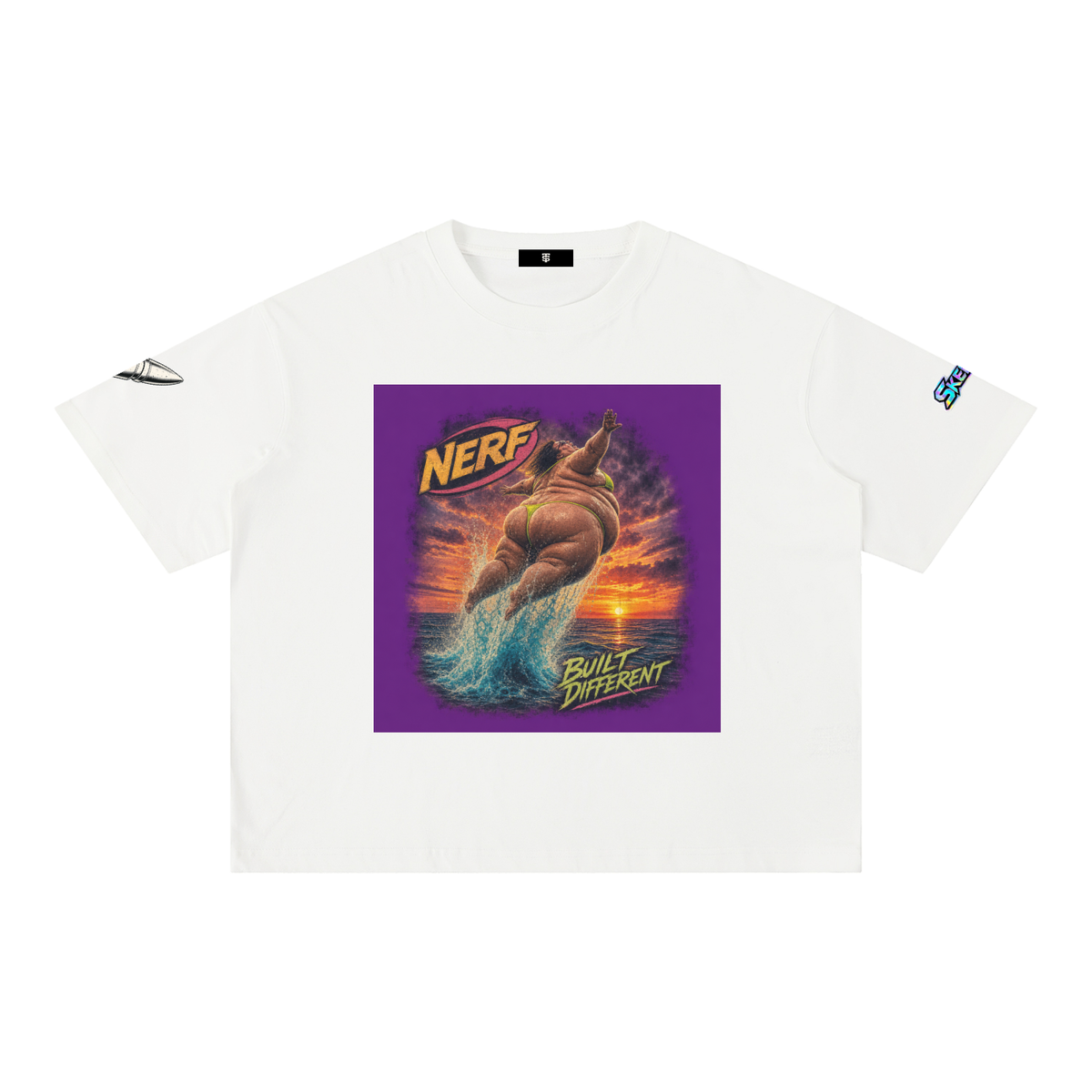 Mineral Wash Boxy Cotton T-Shirt