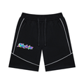 Unisex Piping Color Block Shorts