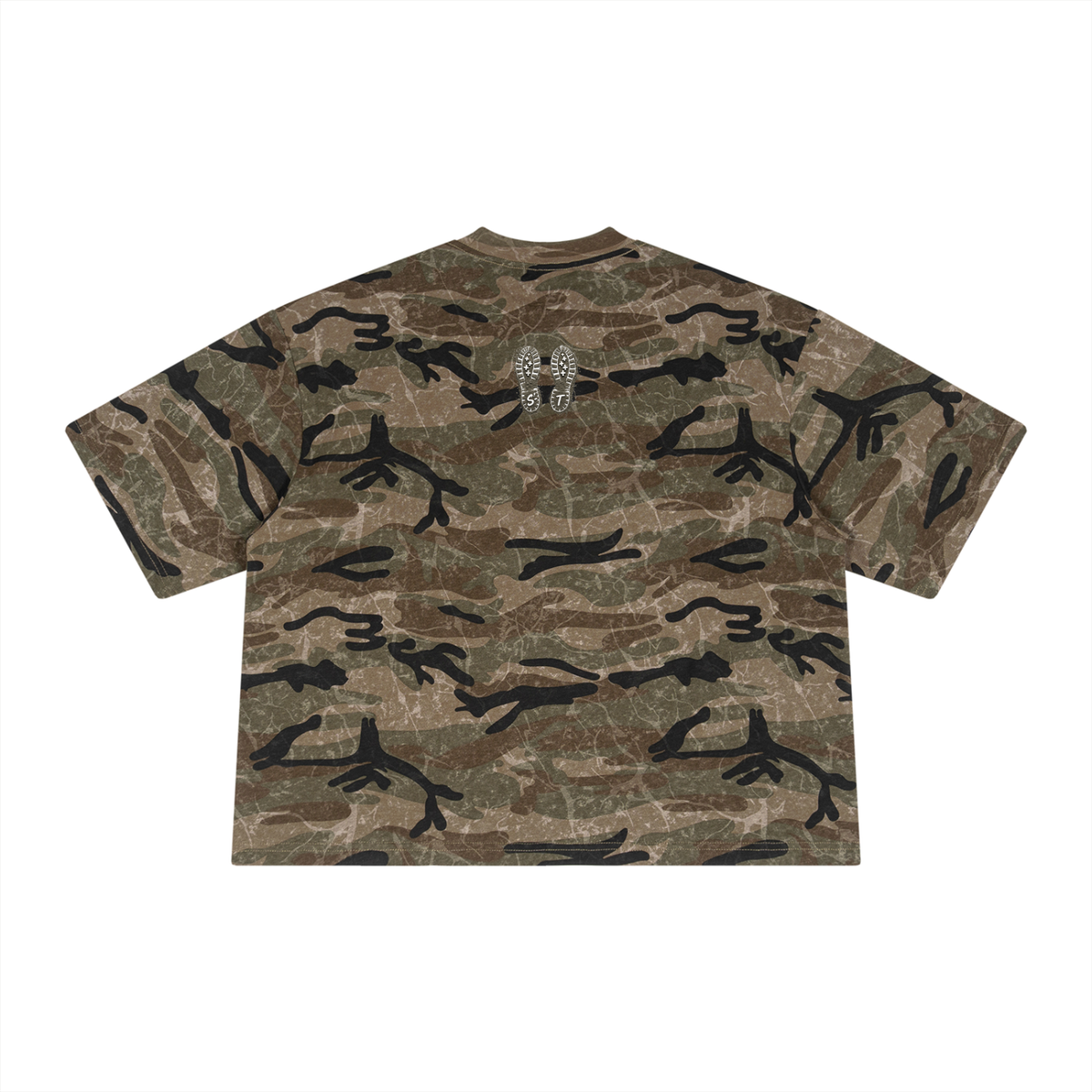 Unisex Boxy Camo Print T-Shirt