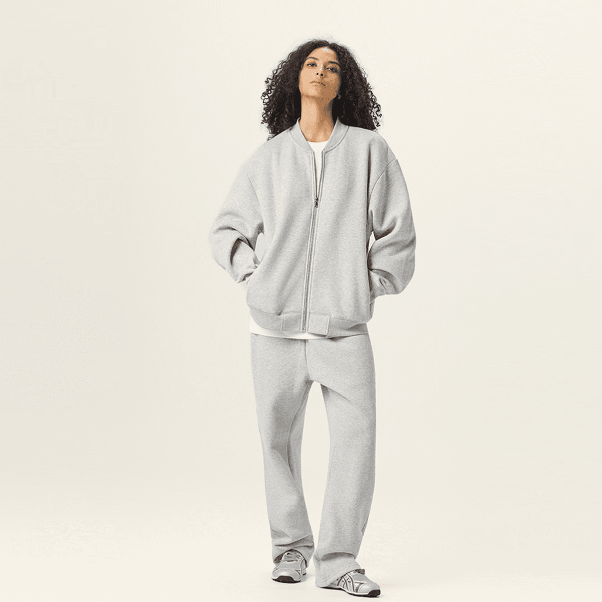 Unisex Heavyweight Fleece Zip-Up Baseball Jacket (360GSM)