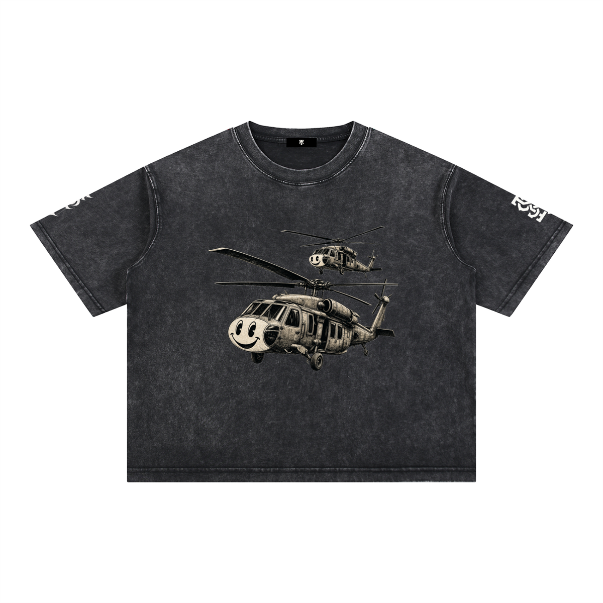 Mineral Wash Boxy Cotton T-Shirt