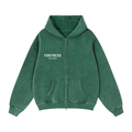 Zip-Through Boxy Fleece Hoodie