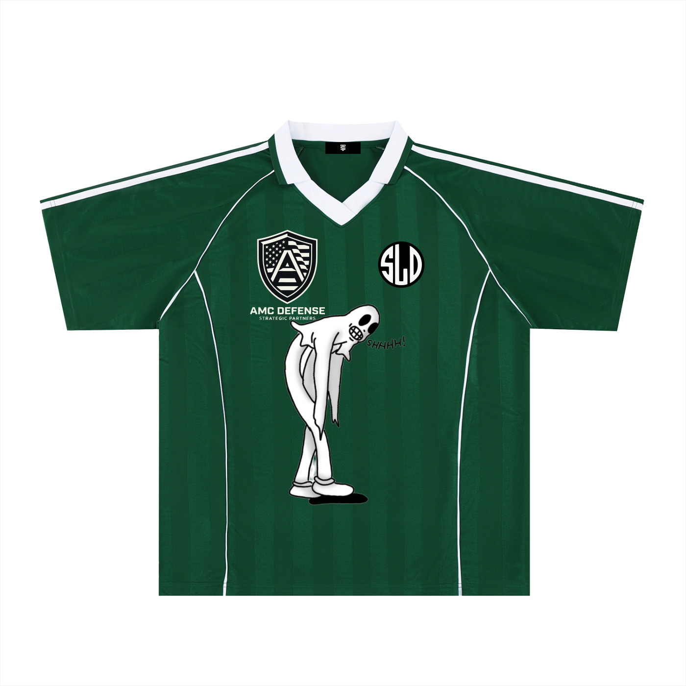 Shadow Stripe Collared Soccer Jersey