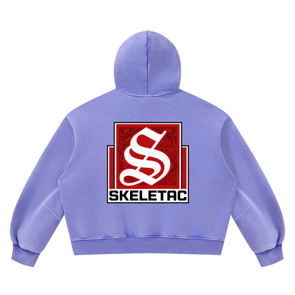 Unisex Vintage Wash Boxy Fleece Hoodie