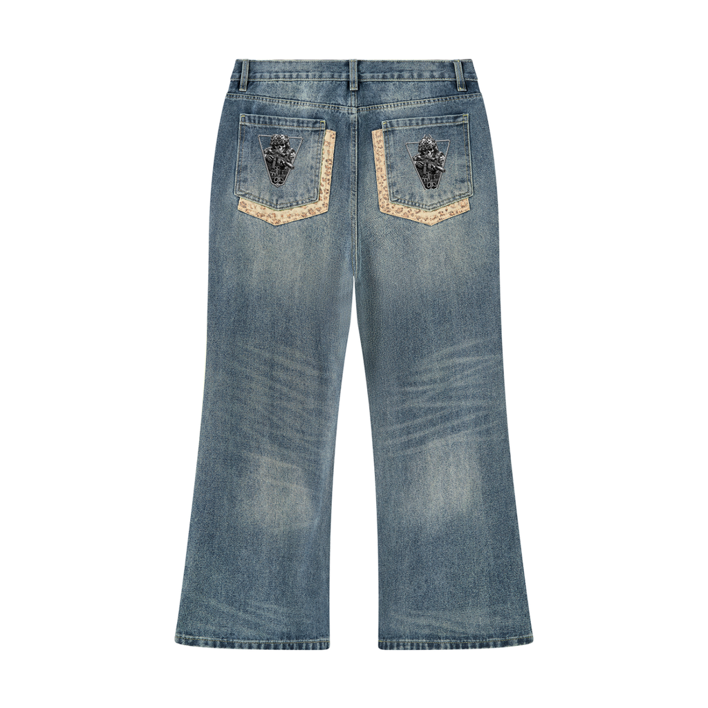 Men's Vintage Wash Denim Jeans