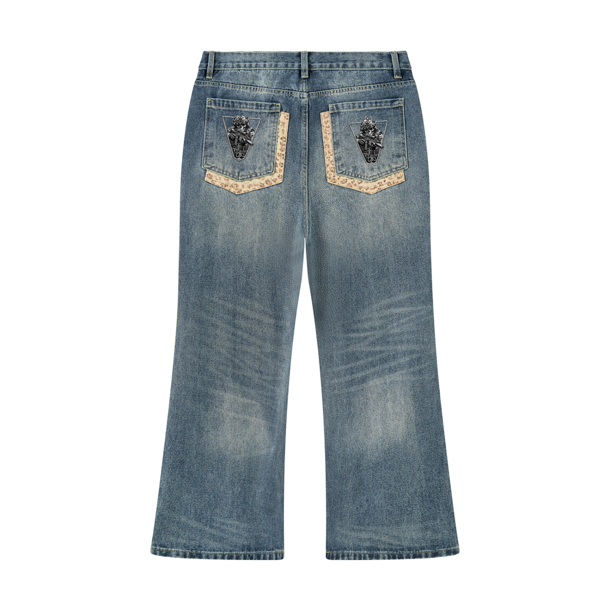 Men's Vintage Wash Denim Jeans